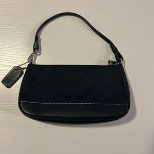 Coach Black Signature Shoulder Bag